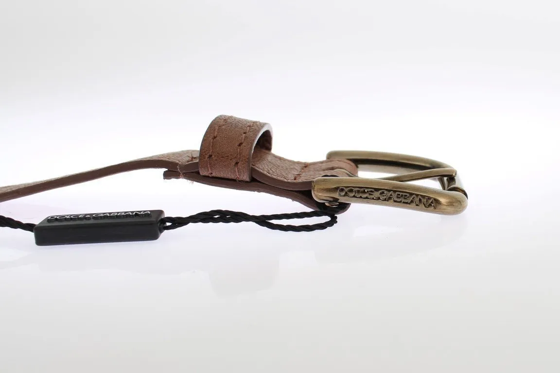 Brown leather belt