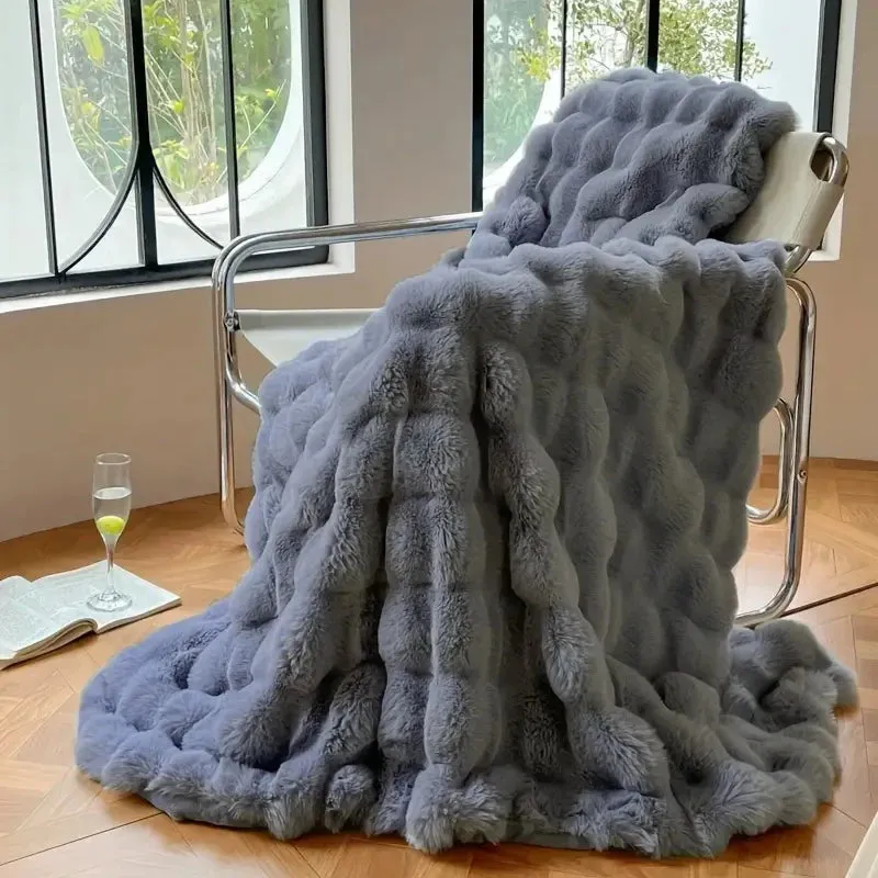 Bubble Shaped Throw Blankets