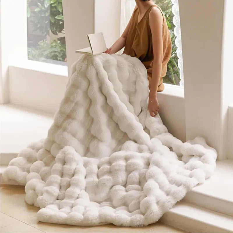 Bubble Shaped Throw Blankets
