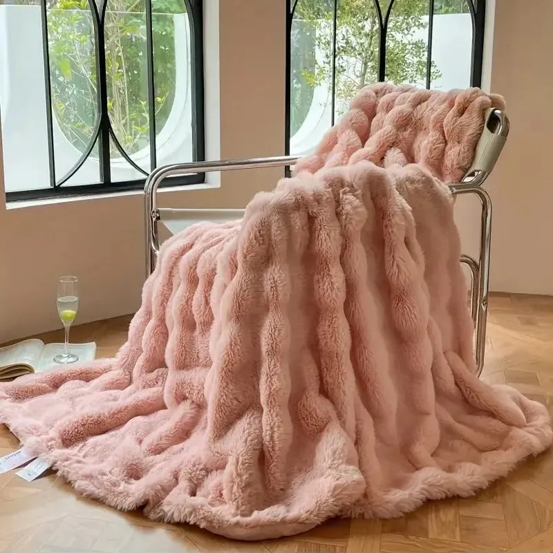 Bubble Shaped Throw Blankets