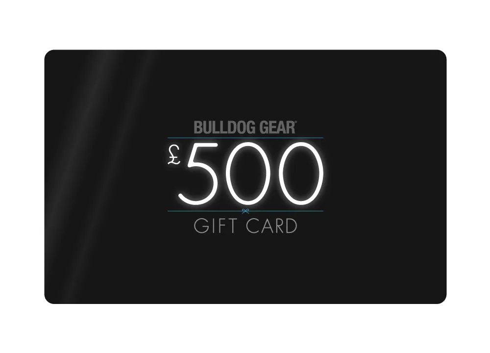 Bulldog Gear - Gift Card £10/ £25/ £50/ £100/ £150 /£500/ £1000