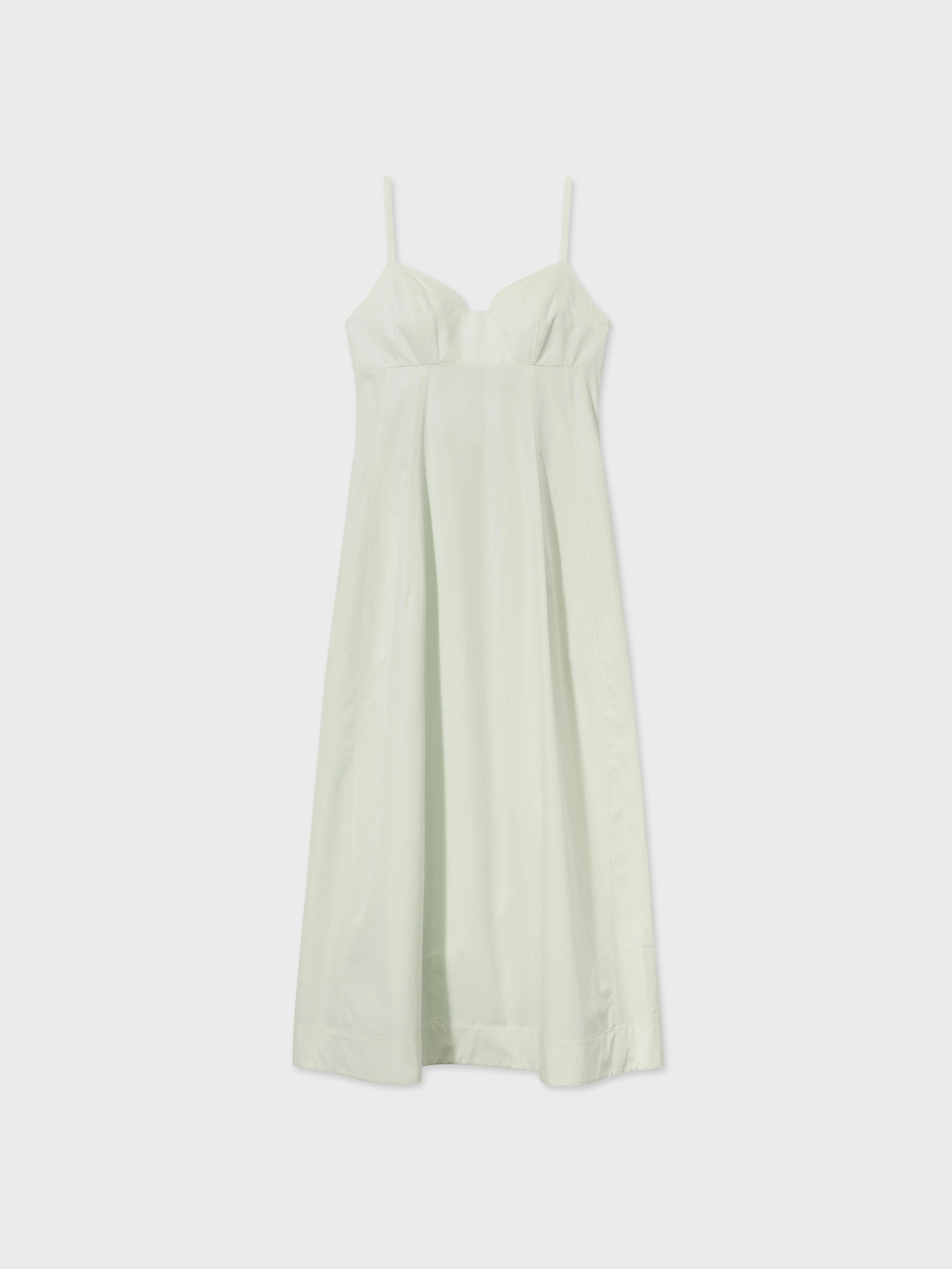 Bustier Dress in Cotton Poplin - Frost