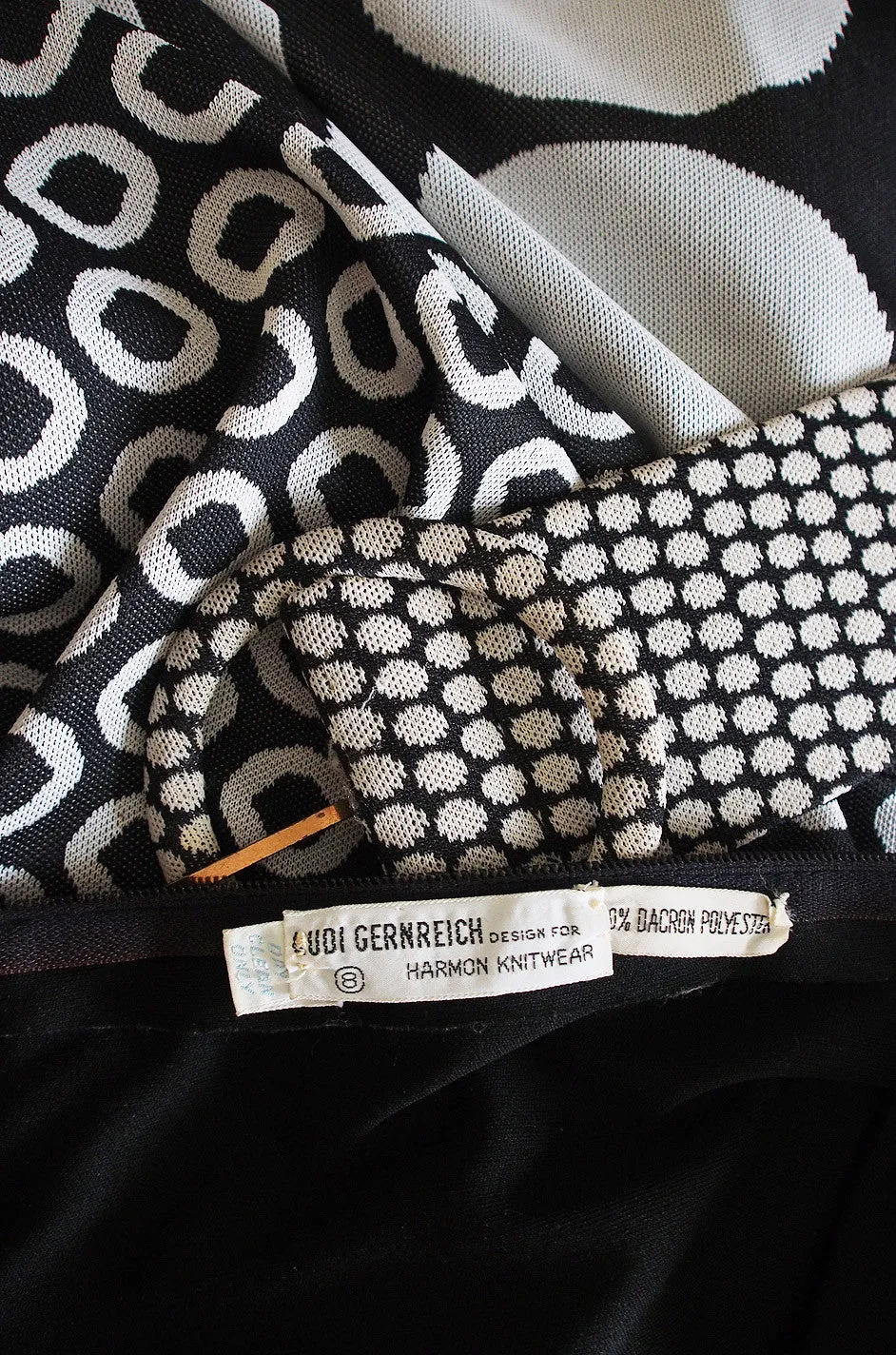 c.1965 Rudi Gernreich Dot Maxi Dress with Belt