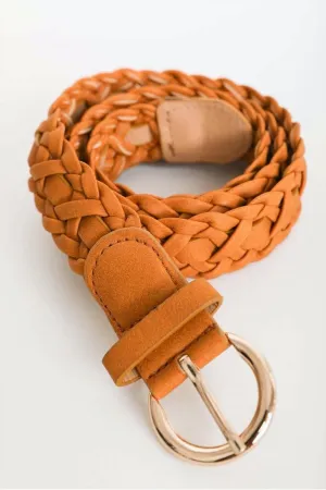 Camel Braided Belt