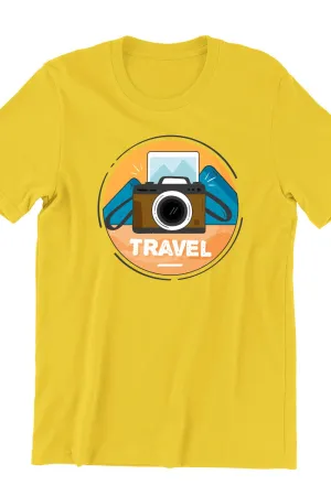 Camera Travel Yellow Tshirt