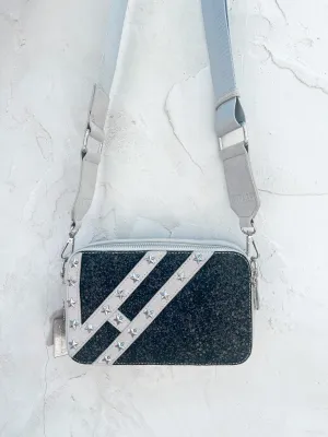Camino Crossbody By  Vintage Havana - Black Glitter