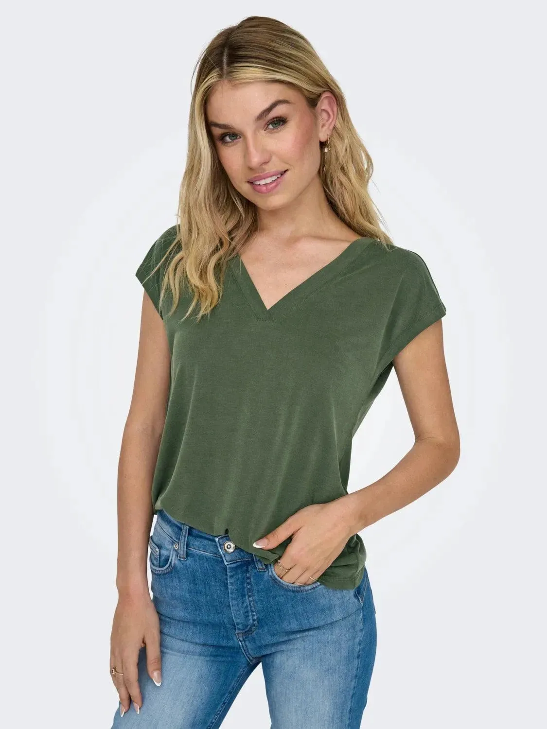 Camiseta Only Cuello Pico Free Duffel Bag