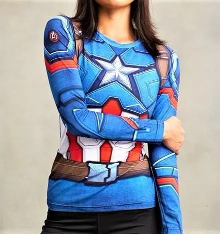 CAPTAIN AMERICA Women's Gym Shirt