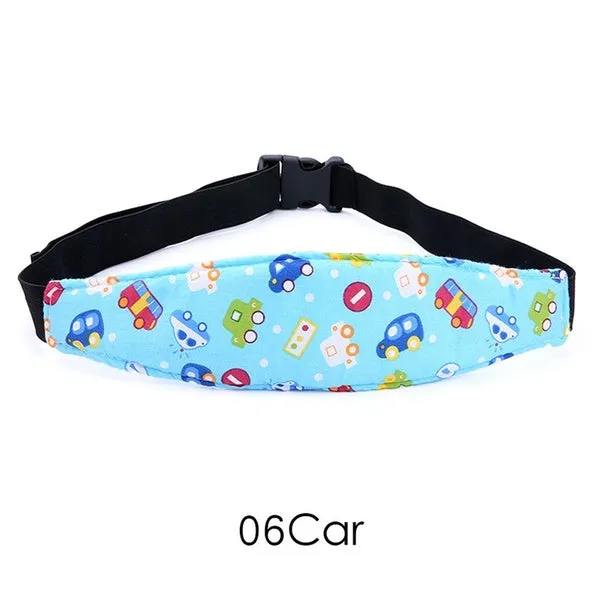 Car Adjustable Safety Seat Sleep Positioner Head Support Pram Stroller Fastening Belt Infants Baby