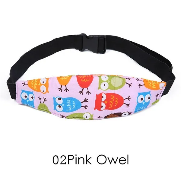 Car Adjustable Safety Seat Sleep Positioner Head Support Pram Stroller Fastening Belt Infants Baby