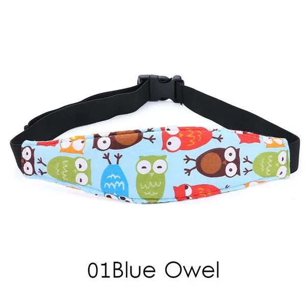 Car Adjustable Safety Seat Sleep Positioner Head Support Pram Stroller Fastening Belt Infants Baby