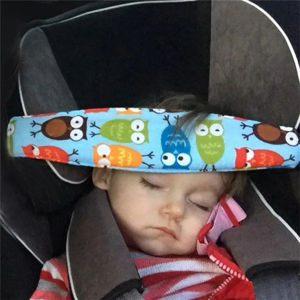 Car Adjustable Safety Seat Sleep Positioner Head Support Pram Stroller Fastening Belt Infants Baby