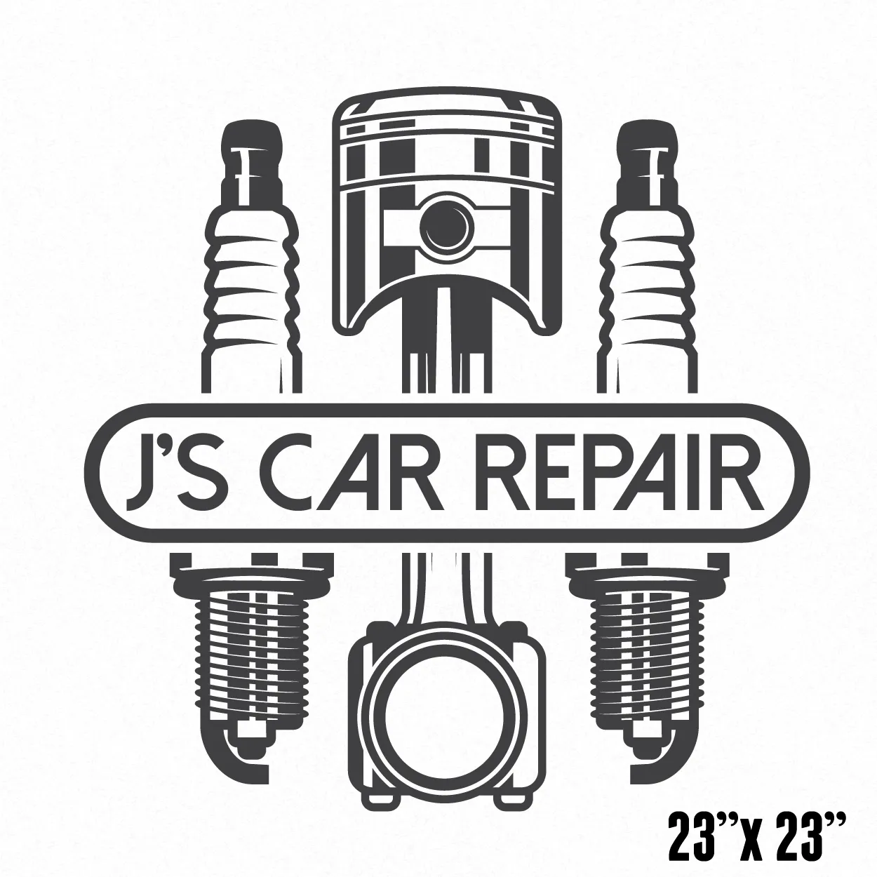 Car Service, Auto Repair, Mechanic Company Name Truck Decal, 2 Pack