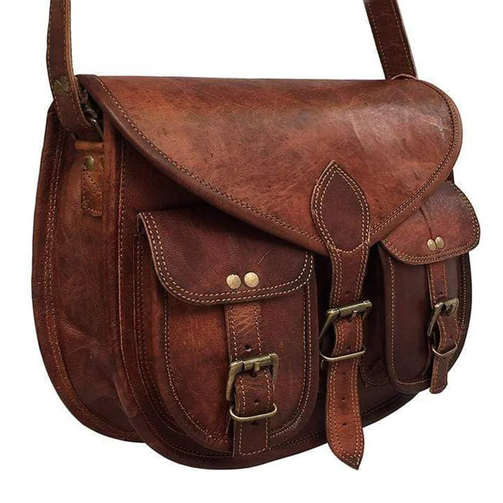 Caroline Full Grain Leather Saddlebag   FREE Matching Wallet