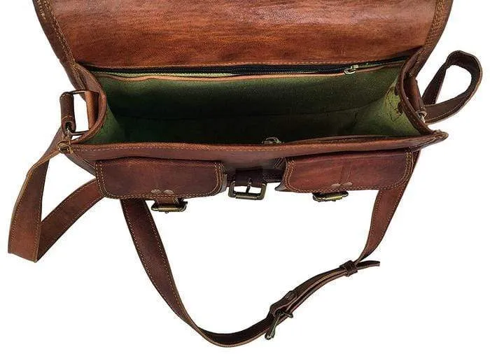 Caroline Full Grain Leather Saddlebag   FREE Matching Wallet