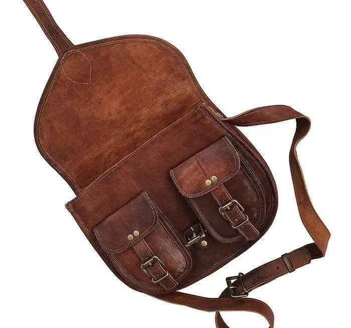 Caroline Full Grain Leather Saddlebag   FREE Matching Wallet
