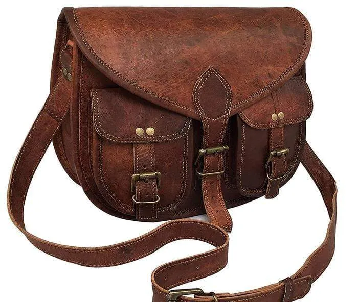 Caroline Full Grain Leather Saddlebag   FREE Matching Wallet
