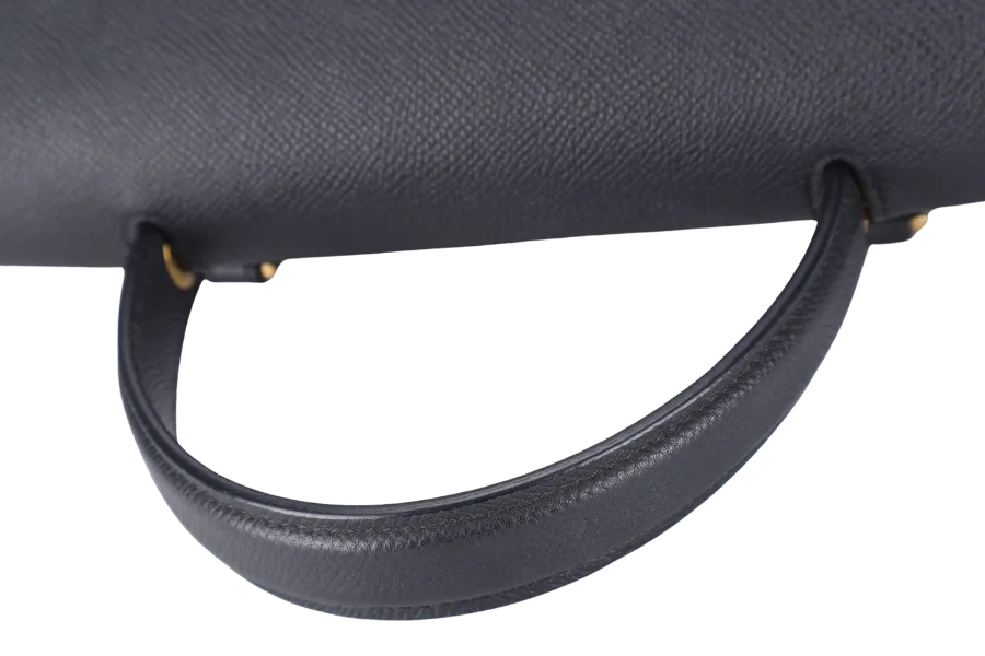 CELINE MICRO BELT BAG IN GRAINED BLACK CALFSKIN NO DUST COVER