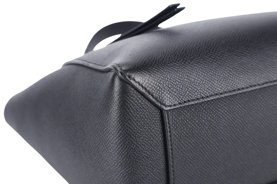 CELINE MICRO BELT BAG IN GRAINED BLACK CALFSKIN NO DUST COVER