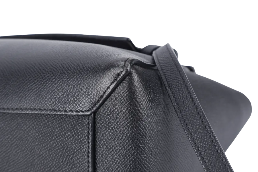 CELINE MICRO BELT BAG IN GRAINED BLACK CALFSKIN NO DUST COVER