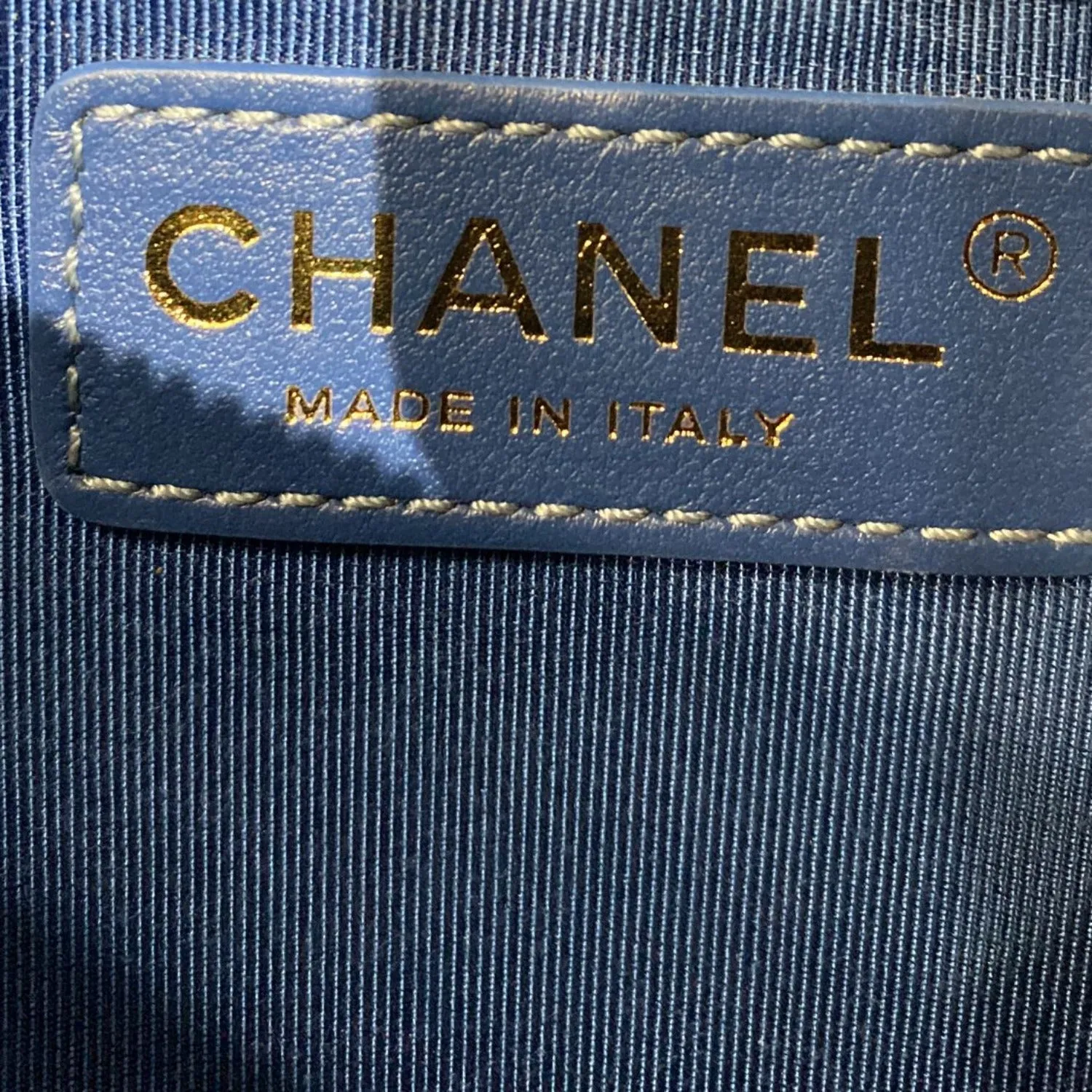 CHANEL Bi Classic Quilted Lambskin Leather Waist Bag Blue