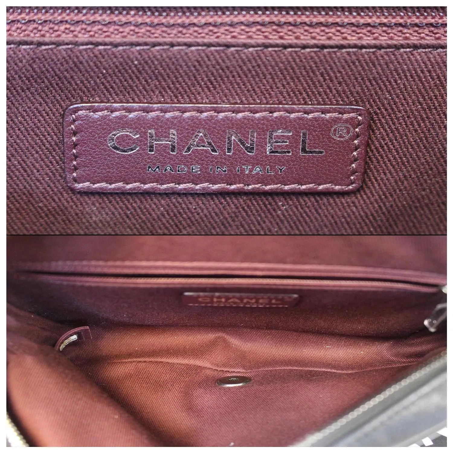 CHANEL CC Quilted Leather Flap Crossbody Bag Black