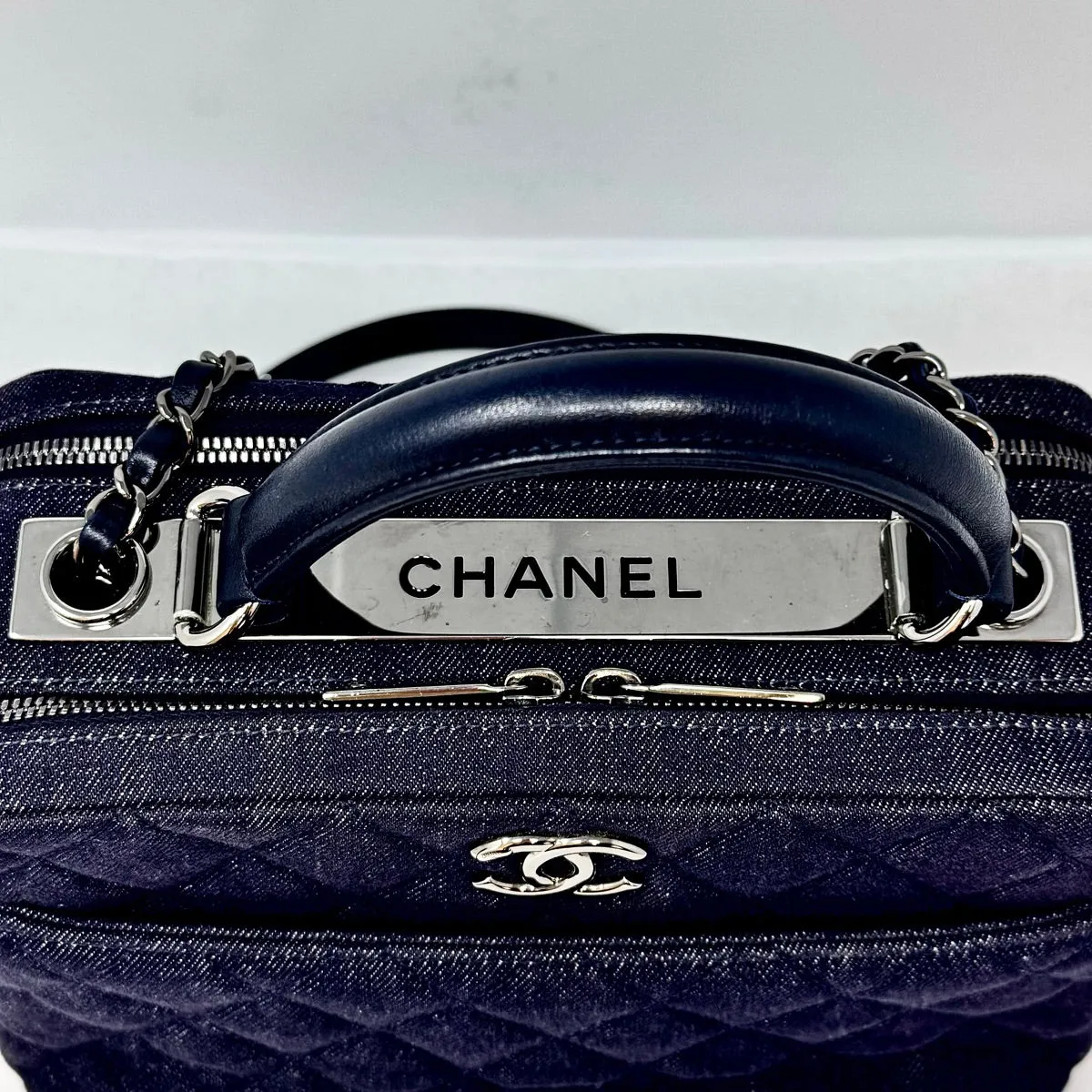 Chanel Denim Trendy CC Bowling  Bag