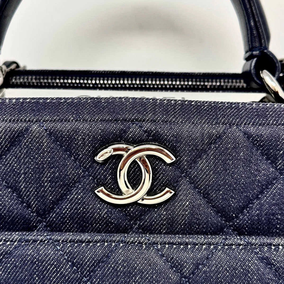 Chanel Denim Trendy CC Bowling  Bag