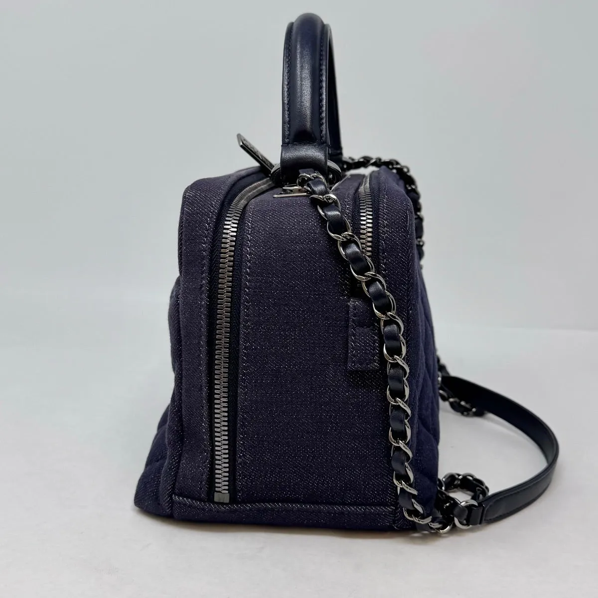 Chanel Denim Trendy CC Bowling  Bag