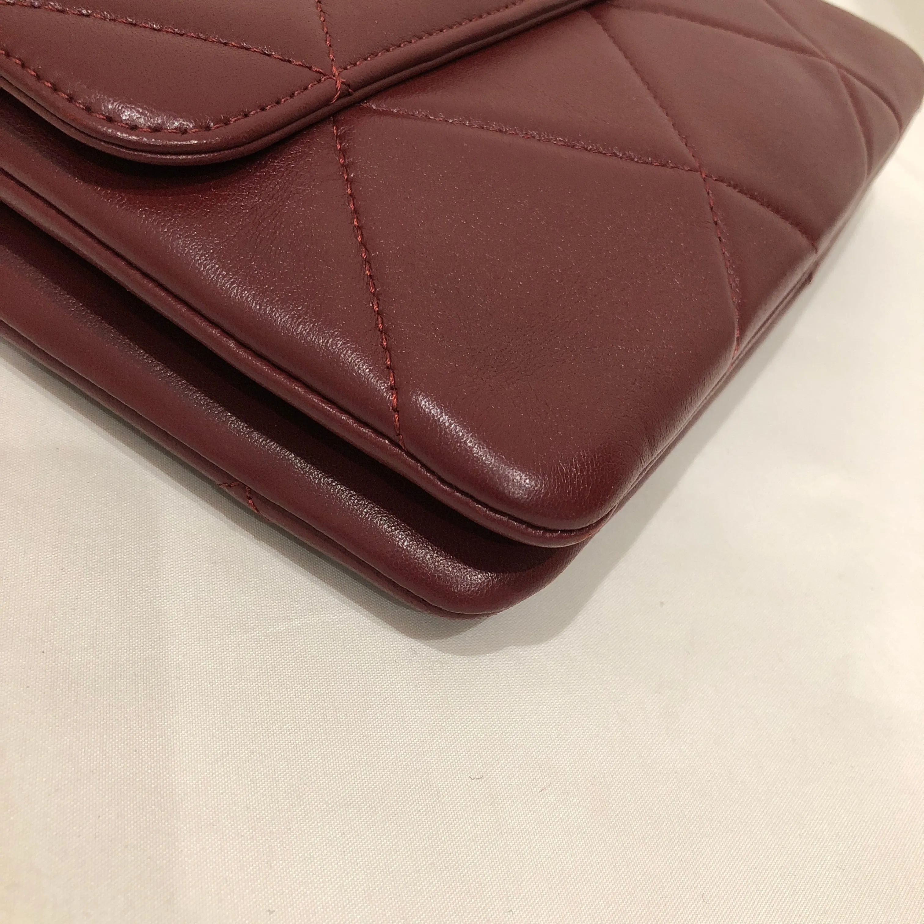 Chanel Red Leather Small Trendy CC Flap Shoulder Bag Sku# 83283