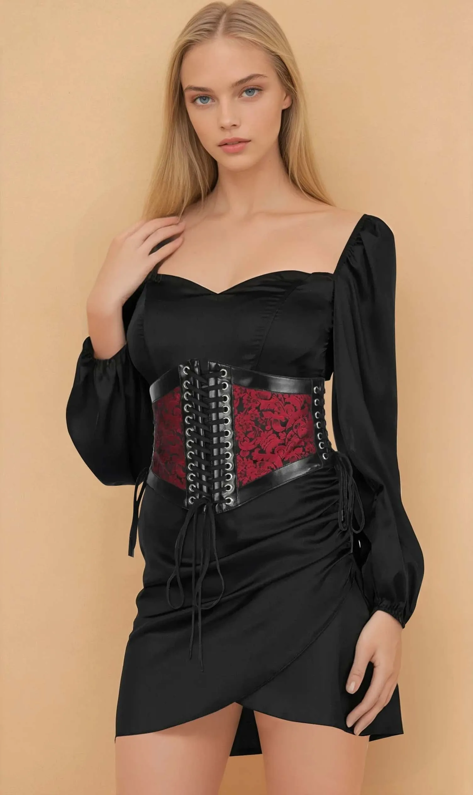 Chele Corset Inspired Brocade Belt
