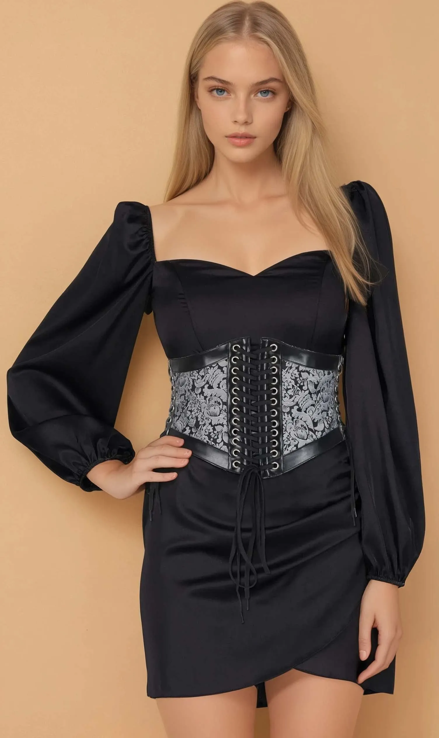 Chele Corset Inspired Brocade Belt