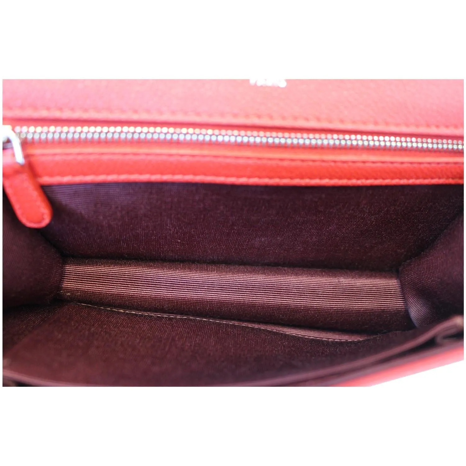 CHRISTIAN DIOR Diorama Flap Red Grained Leather Small Shoulder Bag - Last Call