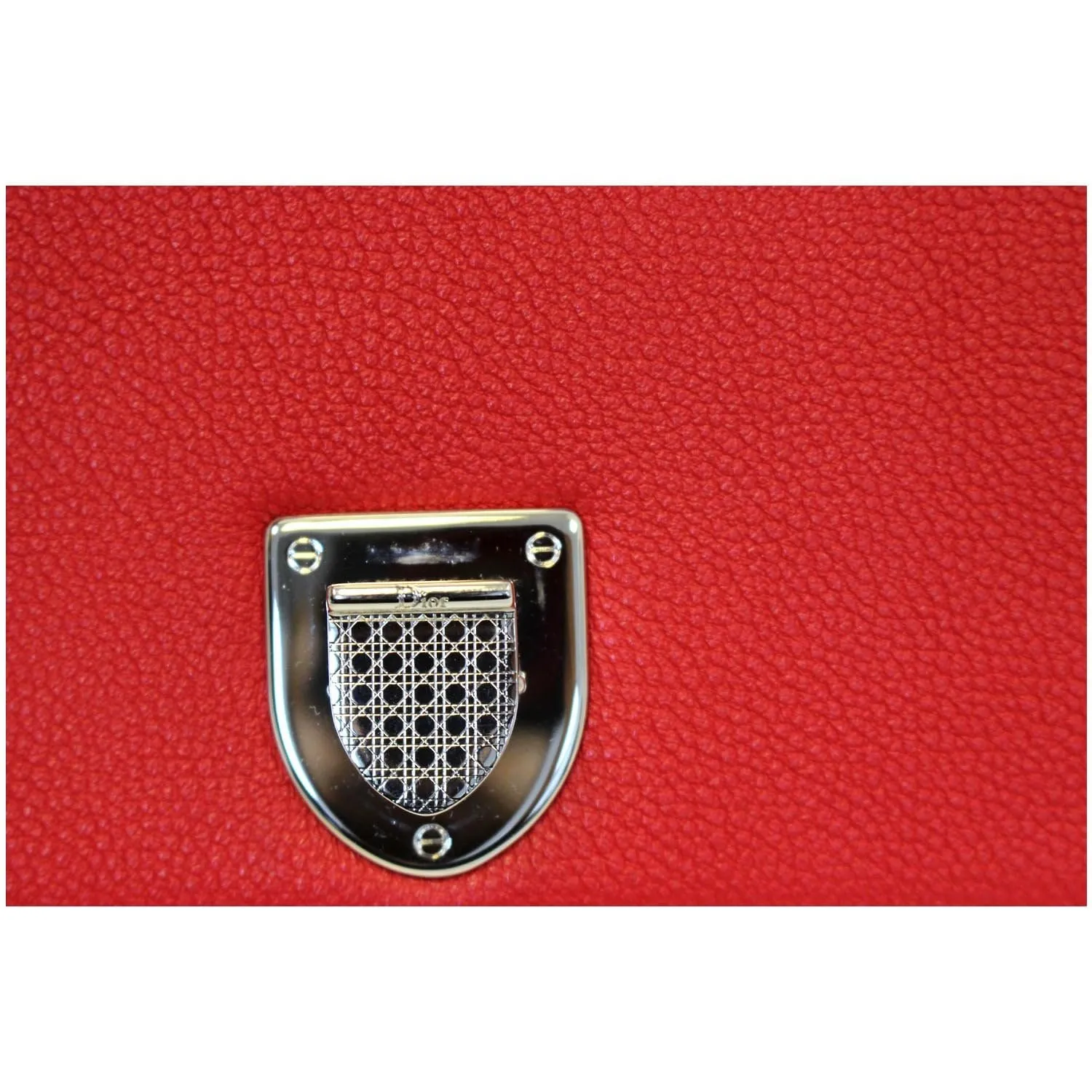 CHRISTIAN DIOR Diorama Flap Red Grained Leather Small Shoulder Bag - Last Call