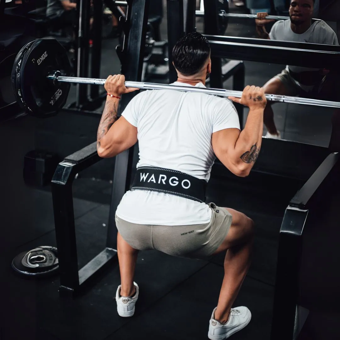 CINTURÓN PARA GYM LEVER BELT 10MM - WHITE CAMU