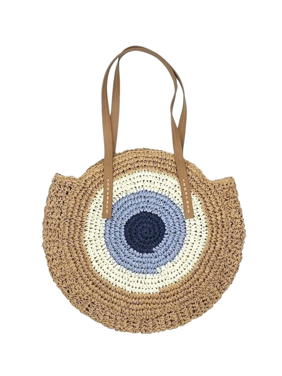 Circular Straw Beach bag