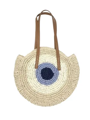 Circular Straw Beach bag