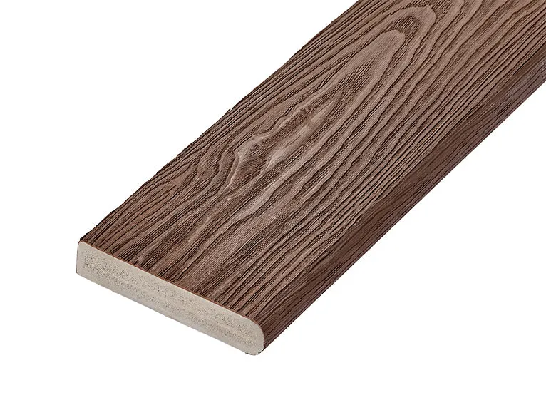 Cladco Nordeck Premium PVC-ASA Woodgrain Effect Bullnose Board - 3.6m (All Colours)