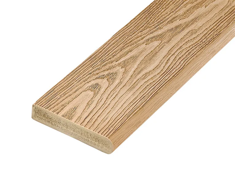 Cladco Nordeck Premium PVC-ASA Woodgrain Effect Bullnose Board - 3.6m (All Colours)