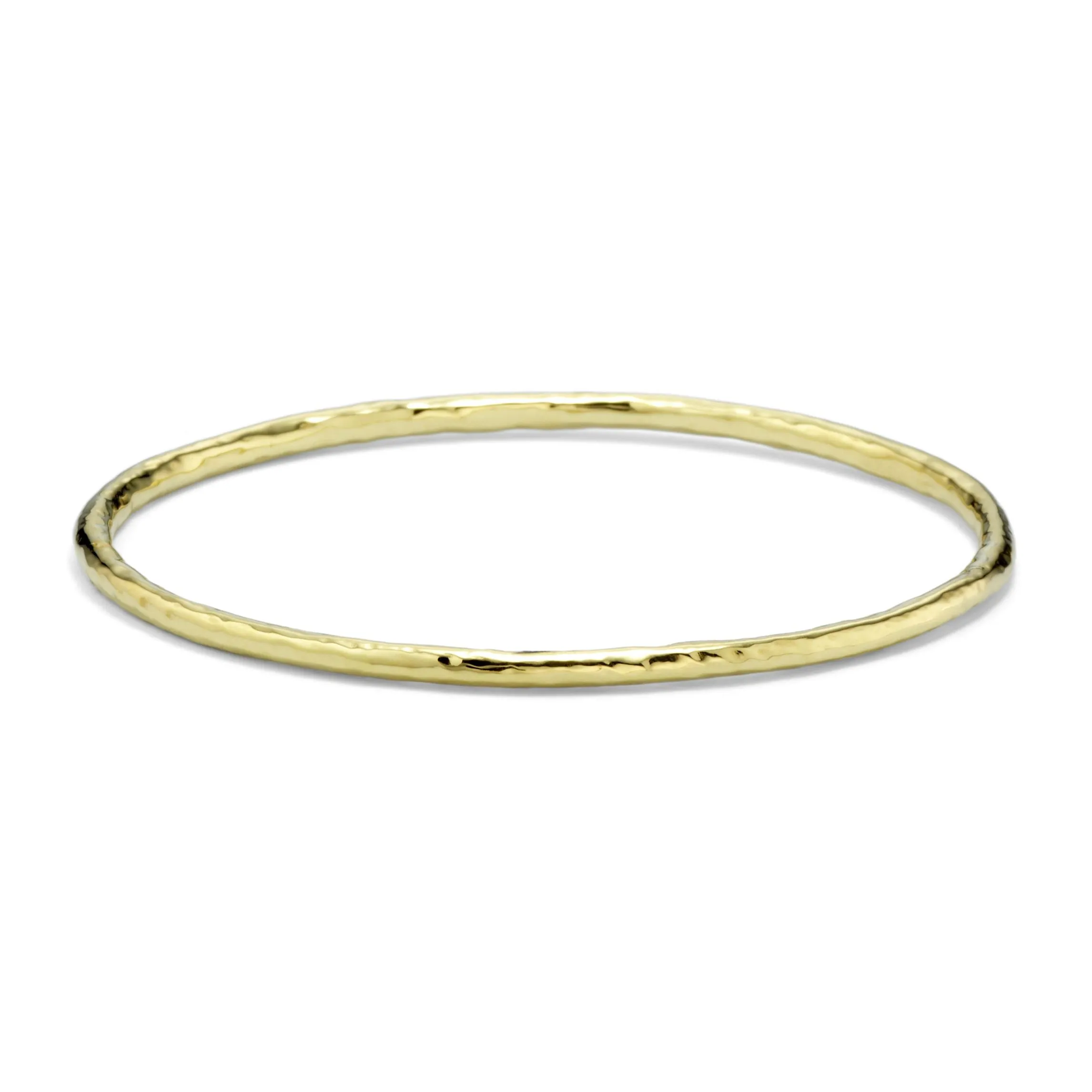 Classico Small Hammered Bangle 18k gold