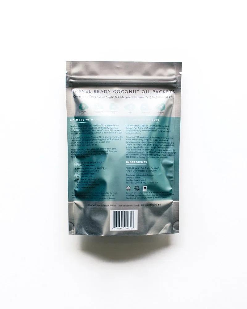 Coconut Oil "Mindful Mini Pouch' (10 Travel Packets)