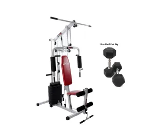 Compact Home Gym - Lifeline Home Gym Set 002 With Bonus 5kg Hexagonal Dumbbell