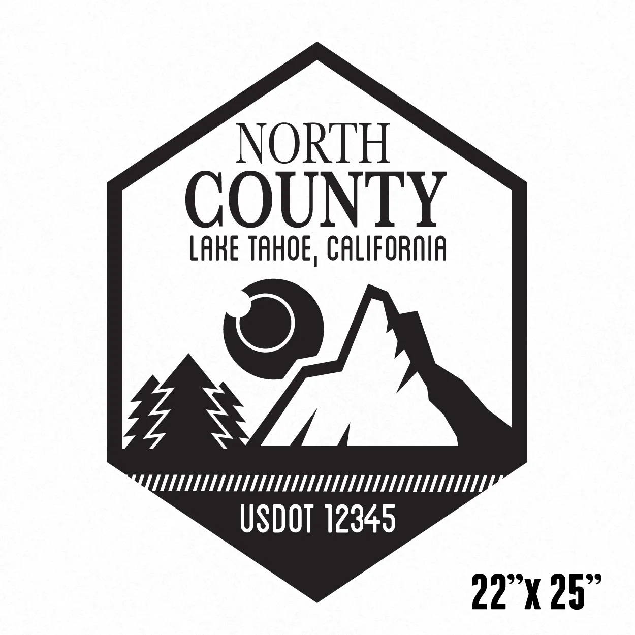 Company Name Truck Decal, 2 Pack
