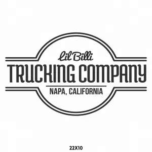 Company Name Truck Decal, 2 Pack