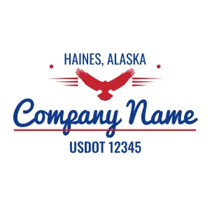 Company Name Truck Door Decal (USDOT), 2 Pack