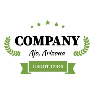 Company Name Truck Door Decal (USDOT), 2 Pack
