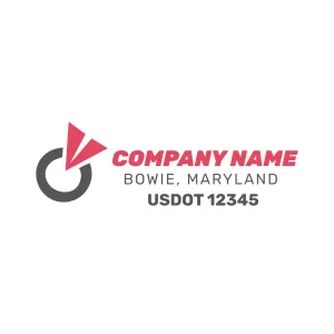 Company Name Truck Door Decal (USDOT), 2 Pack