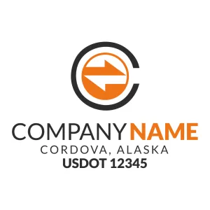 Company Name Truck Door Decal (USDOT), 2 Pack