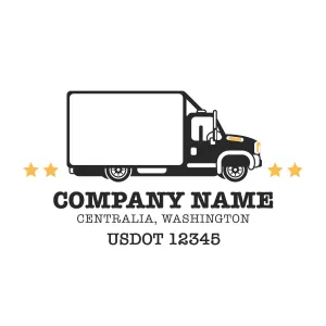 Company Name Truck Door Decal (USDOT), 2 Pack