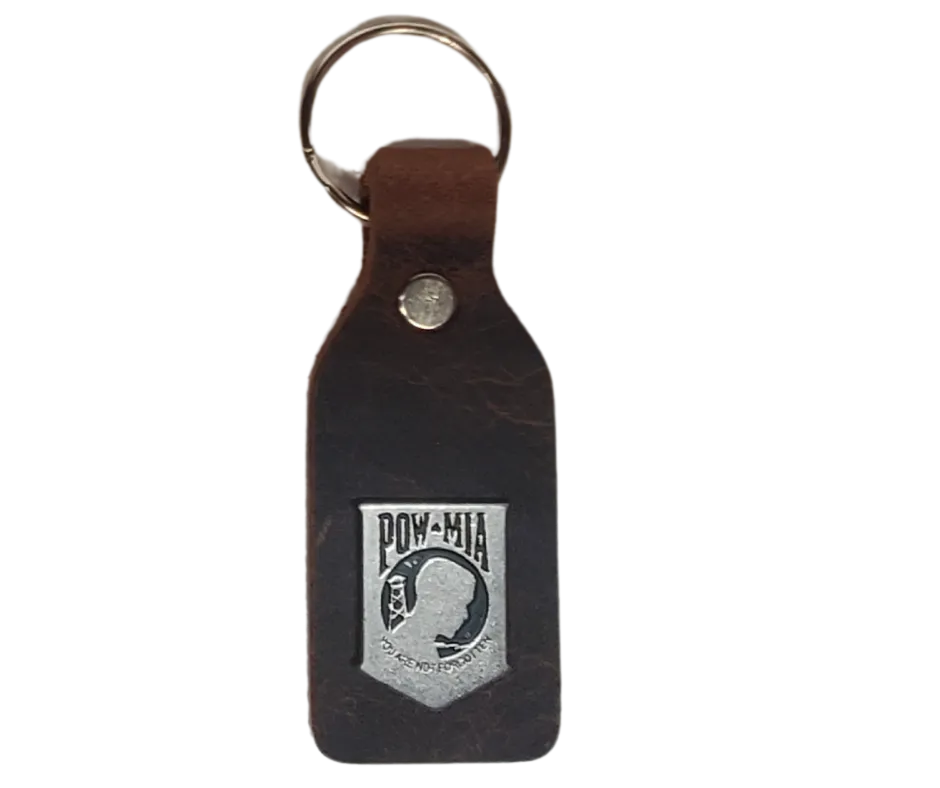 Concho Leather Key Fob